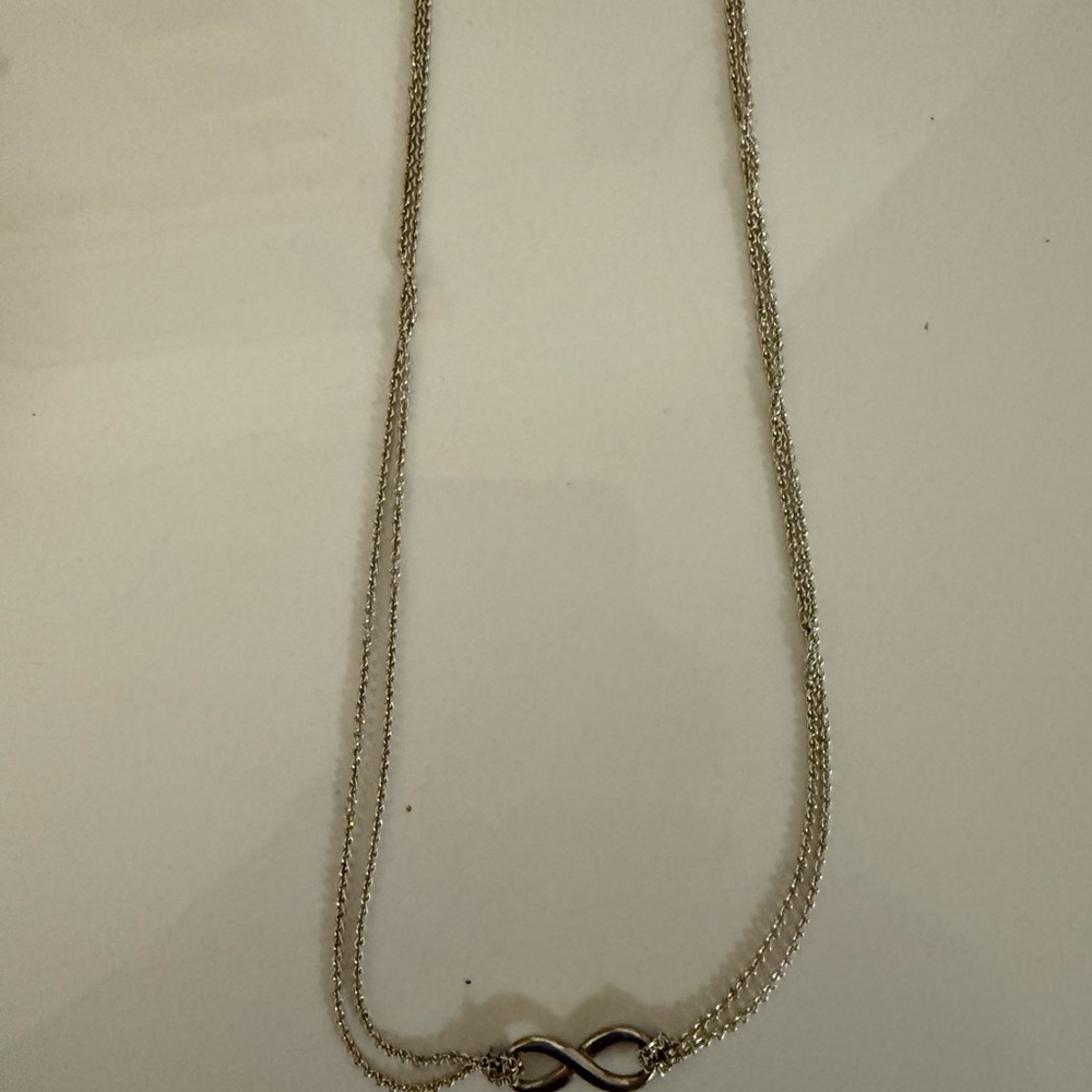 Authentic Tiffany & Co. Silver Infinity Necklace